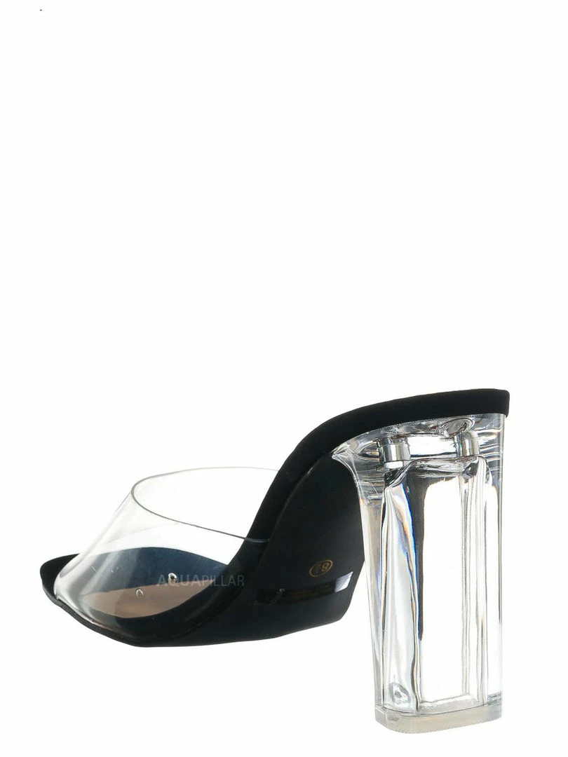 Bonnibel New Shia4 Acrylic Glass Slipper - Women's High Heel Lucite Sandal