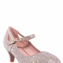 Forever Link New Jemma22 Rhinestone Glitter Pump - Women's Mary Jane Evening Dress Heel