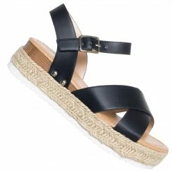 Soda New Picnic2 Childrens Espadrille Flatform Sandal, Kids Girl Summer Platform
