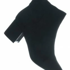 Bamboo Rapid01 Pointed Toe Block Heel Dress Bootie - Women Chunky Heel Ankle Boots