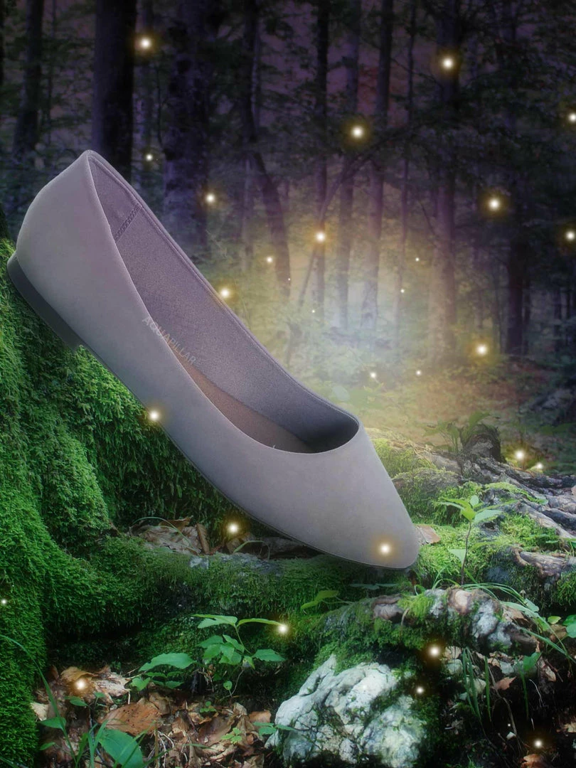 CityClassified Hold Pointed Toe Foam Padded Ballet Flat - Wide Width Women Comfort Loafers