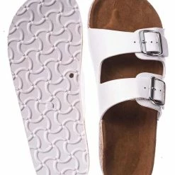 Bamboo Defeat57 Contoured Footbed Slide Sandal - Anatomical Molded Slipper Corks Shoes