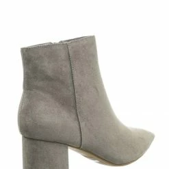 Bamboo Rapid01 Pointed Toe Block Heel Dress Bootie - Women Chunky Heel Ankle Boots