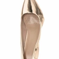 Forever Link Heels Sanzi2 Low Stiletto Heel Pumps - Slip On Dress Shoes Solid Or Animal Prints