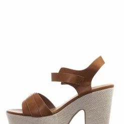 Bamboo Special05 Retro Raffia Woven Clog - Wrapped Sculpted Chunky Block Heel Platform New