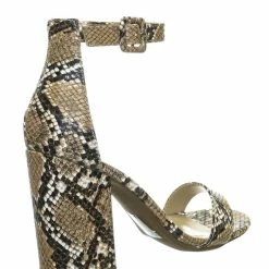 Delicious Iris Open Toe Chunky Heel Sandals - Women's 2 Piece Ankle Strap Dress Shoes