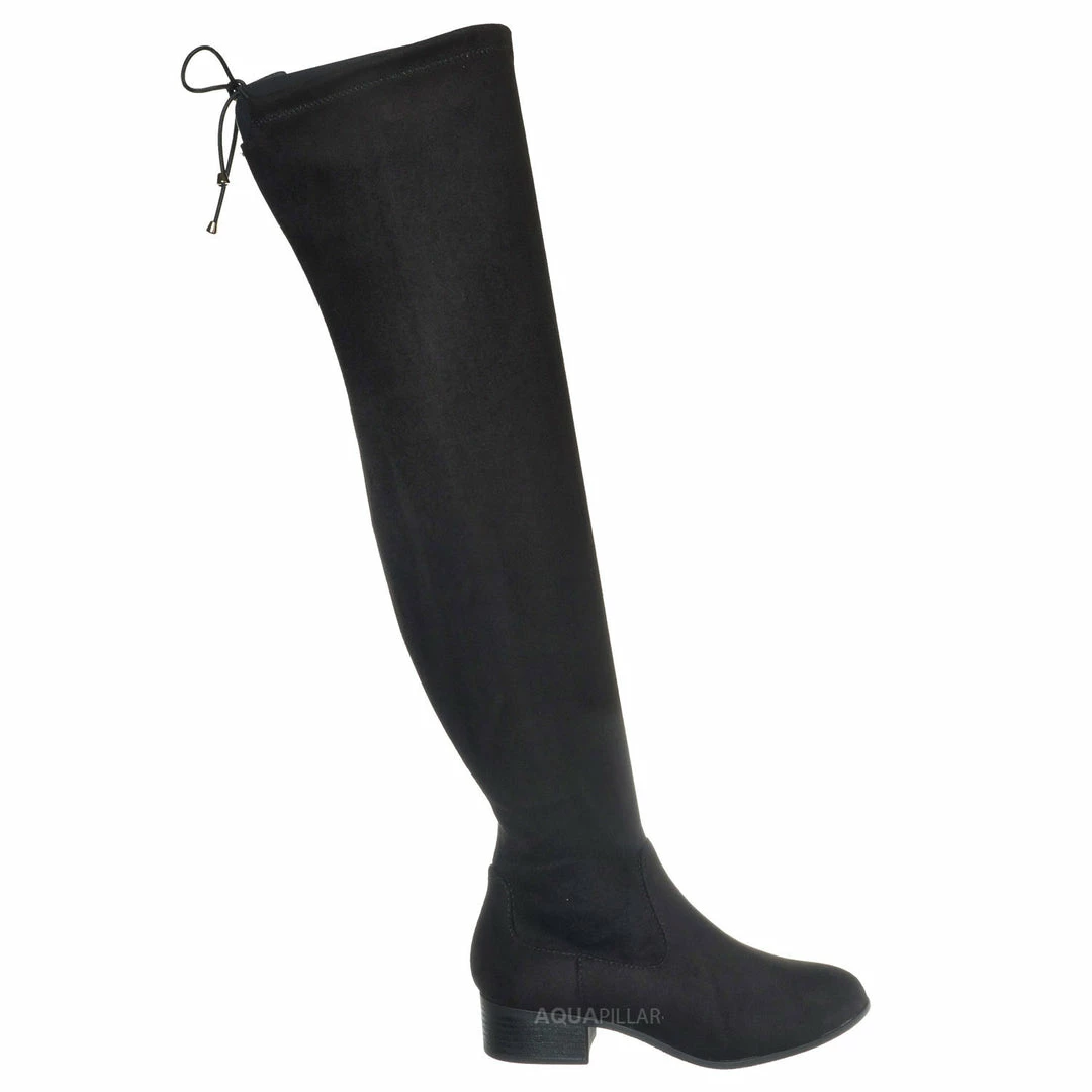 Soda Yah Gogo Over The Knee Thigh High Slouch Boots, Women Cosplay Victorian Shoes