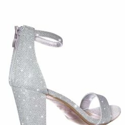 Top Moda Hannah1 Chunky Heel Two Piece Sandal - Women Evening Open Toe Dress Shoes New