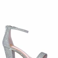 Top Moda Hannah1 Chunky Heel Two Piece Sandal - Women Evening Open Toe Dress Shoes New