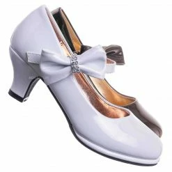 Aquapillar Tasha685E Kids Block Heel Mary Jane Pump - Little Girl Wedding Party Dress Shoes New