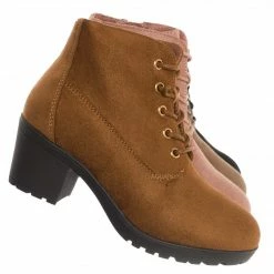 Forever Link Plus11K Girl's Block Heel Combat Ankle Bootie New