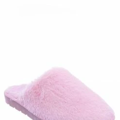 Bamboo Snuggle07 Furry Flatbed Slipper Mule - Mukluk Winter Slip On For Men & Women