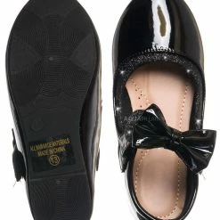 Lucky Top Hilton1K Children Flat Mary Jane, Girl Kids Cute Glitter Shoes New