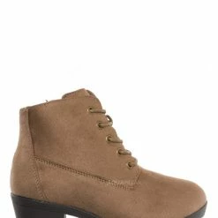 Forever Link Plus11K Girl's Block Heel Combat Ankle Bootie New