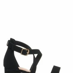 Lucky Top New Delia6K Childrens Block Heel Cross Sandal, Little Girls Shoes