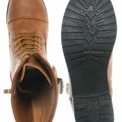 Forever Link New Mountain84 Combat Boots W Side Pocket - Men Women Lace Up Shoes