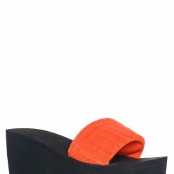 Wild Diva Heat01 EVA Foam Platform Wedge Thong Sandal, Women Summer Slipper