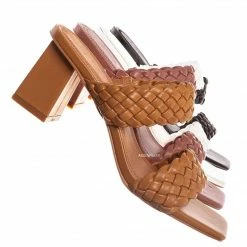 Bamboo Lasting20 Block Heel Woven Mule - Womens Braided Shoes