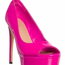 Anne Michelle New Knockout08 Ultra High Platform Stiletto Pump, Women Statement Runway Shoes