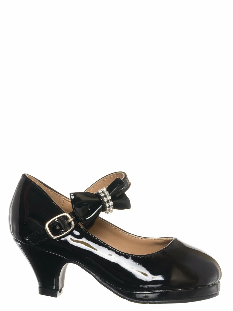 Forever Link New Dana62K Children Girl Rhinestone Round Toe Mary-Jane Dress Pump W Platform