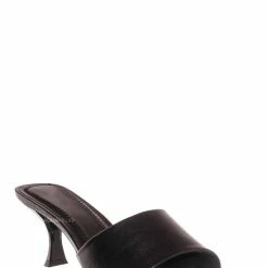 Anne Michelle Align03 Square Toe Slide In Mule - Women High Heel Slipper Cow Vinyl New