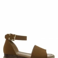 Bamboo Sensational6 Jute Braid Espadrille Flatform - Women Ankle Strap Platform Sandal New