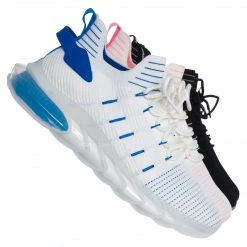 La Shailah Format11 Elastic Knitt Mesh Rubber Sneaker, Athleisure Tennis Trainer Shoes