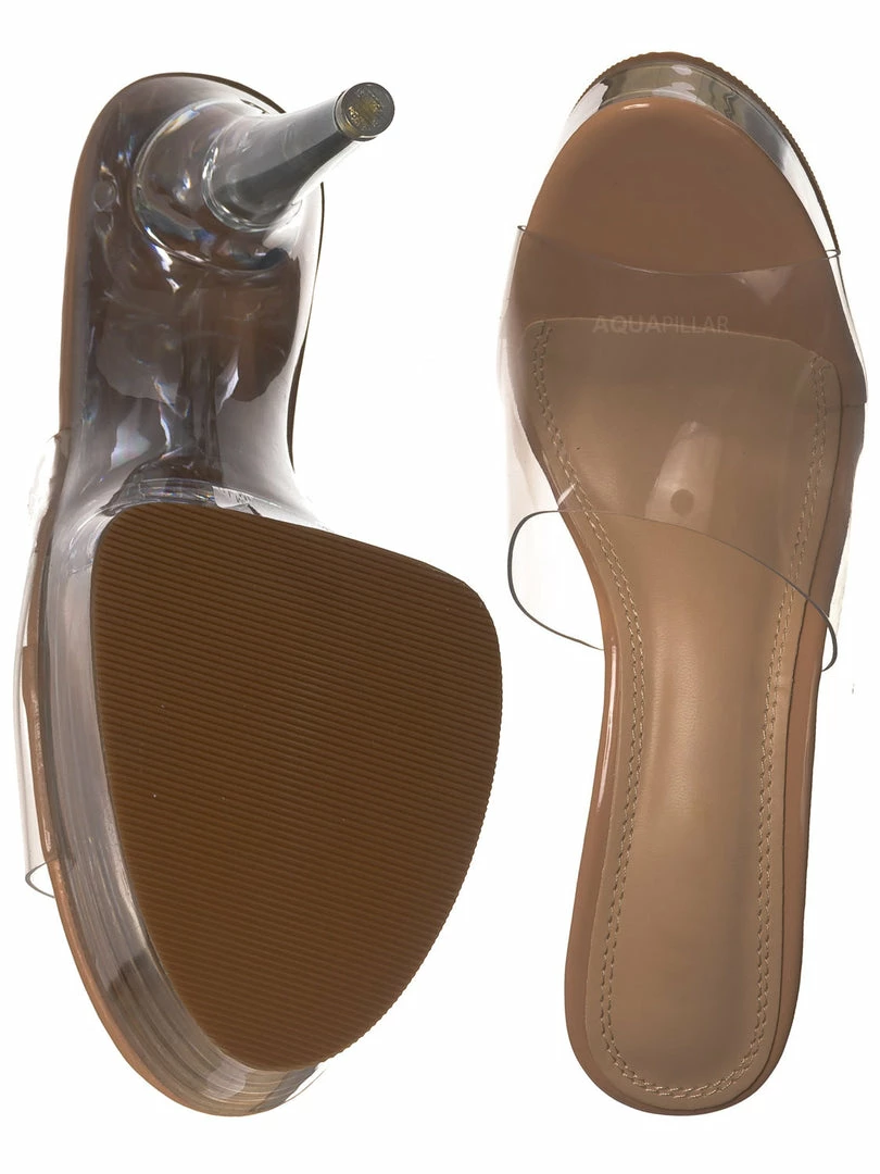 Liliana Mafia4 Clear Perspex High Heel Platform - Women Dance Shoes
