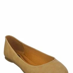 Soda Kreme Foam Padded Round Toe Ballet Flat - Womens Ballerina Loafer Shoes New