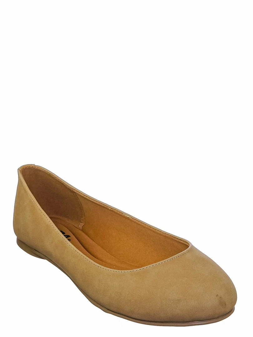 Soda Kreme Foam Padded Round Toe Ballet Flat - Womens Ballerina Loafer Shoes New