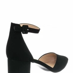 Forever Link Nataly01 Low Block Heel D'Orsay Pump - Pointed Toe Two Piece Office Dress Shoes New