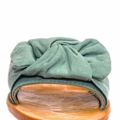 Bamboo Moondance17 Twist Knot Flat Slipper Mule - Women Slide In Boho Wide Band Sandal New