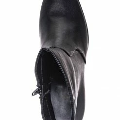 Bamboo Underlined01 Platform Block Heel Bootie - Women Croc & Suede Ankle Pump Boot New