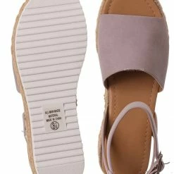 Soda Topic Espadrille Jute Rope Wrap Platform Flatform Rubber Shark Tooth Flat Sandal