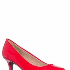 Forever Link Debbi32 Low Heel Round Toe Pump - Women Slip On Dress Shoes