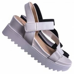 Soda New Cubic Women Athleisure Strappy Flatform Sandal