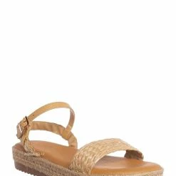 Bamboo New Superb32 Espadrille Flatform Sandal, Womens Lucite TieDye Padded Shoes