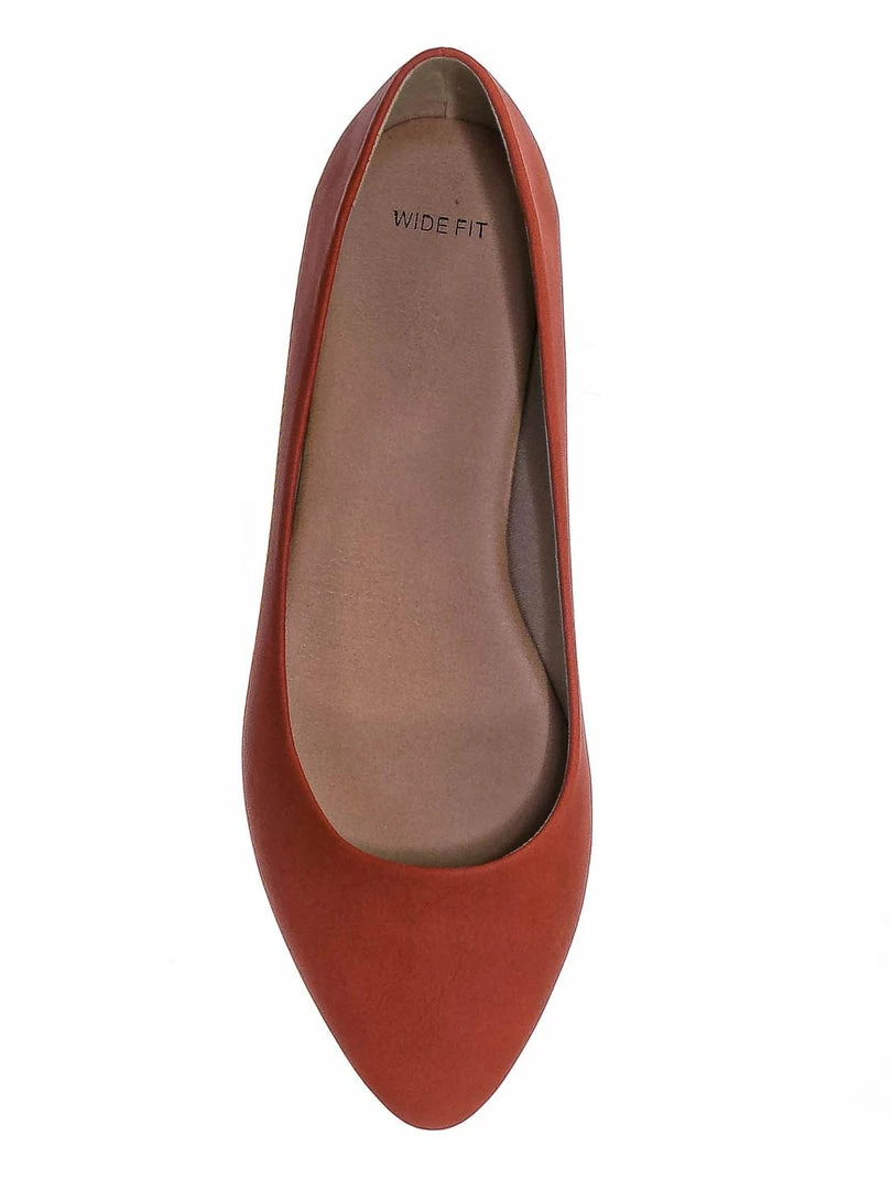 CityClassified Hold Pointed Toe Foam Padded Ballet Flat - Wide Width Women Comfort Loafers