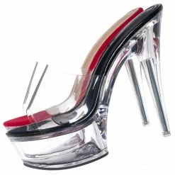 Liliana Mafia4 Clear Perspex High Heel Platform - Women Dance Shoes