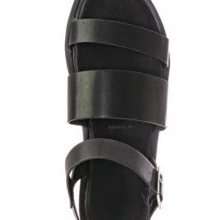 Bamboo Sidekick02 Flatform Wide Band Sandal - Women Molded Footbed Quarter Strap