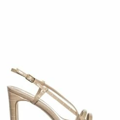 Wild Diva Kaiya1 Barely There Flat Block Heel Sandal - Open Squared Toe Animal Croc Print New