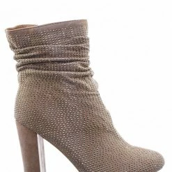 Forever Link Diamond8 Rhinestone Crystal Ankle Bootie - Womens Party Chunky Block High Heel New