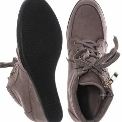 Forever Link Peggy56 90's Zip Hidden Wedge Sneaker - Athleisure Lace Up Casual Heel