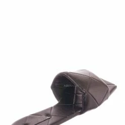 Bamboo New Block22 Quilted Flat Slipper Sandal - Womens Open Square Toe Slides