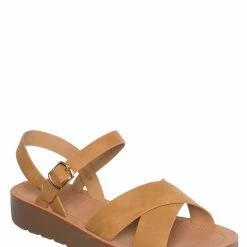Soda New Chester Soft Foam Flat Sandal - Women Two Piece Molded Summer Shoes
