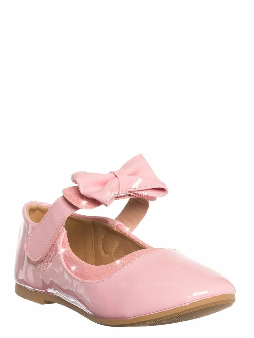 Lucky Top Hilton1K Children Flat Mary Jane, Girl Kids Cute Glitter Shoes New