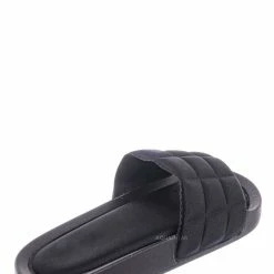 Forever Link New Comex16 Boho Quilted Padded Sandal - Women Slide Molded Footbed Slipper Sandal