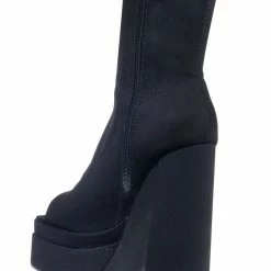 Liliana Ari2 Double Stack Platform Block Heel Bootie, Womens Chunky Shoes