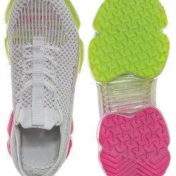 Forever Link New Flow20K Kids Multi Color Sneaker On Lucite Jelly Outsole