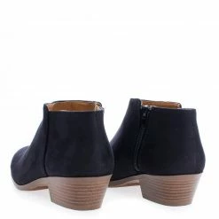Aquapillar New Mug Western Low Chunky Block Heel Bootie - Women Ankle Boots W Stack Heel